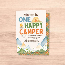Um Convite Feliz de Aniversário de Camper