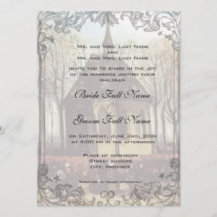 Um convite para o casamento da igreja