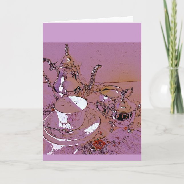 Um convite para o chá alto (Frente)