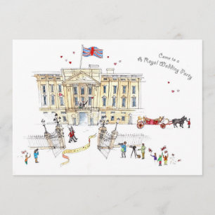 Um convite para uma festa de casamento real