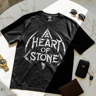 Um Coração de Pedra - Camiseta Design motivacional