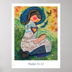 Um Coração Limpo, Poster Psalm 51:12