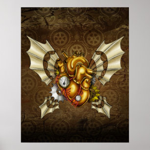 Um Coração para Pegar Poster de Voo — Vermelho