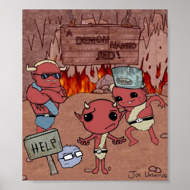 Um demônio chamado Jed! poster (Frente)