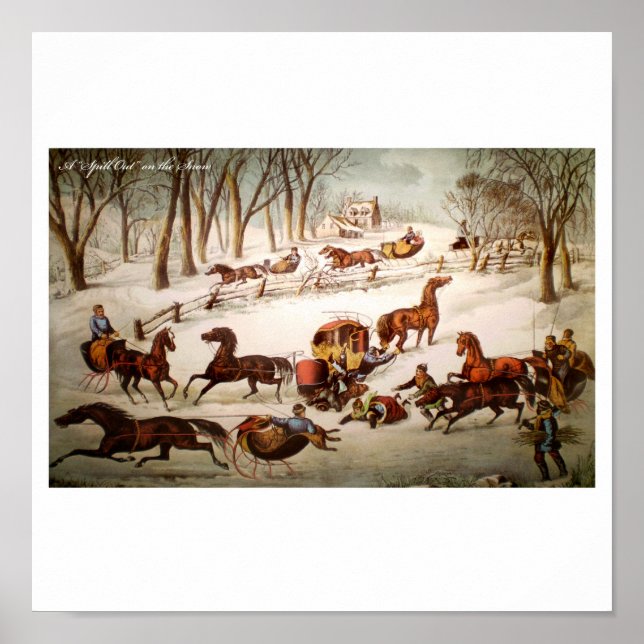 Um Derramar no Poster de neve (Frente)