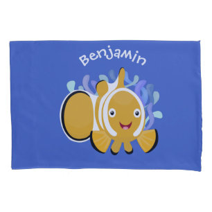 Um desenho animado de animação de peixe-palhaça