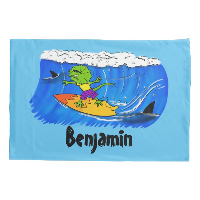 Um desenho animado de lagarto-do-pescoço (Verso)