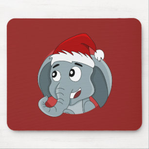 Um desenho animado de Natal com um belo mouse pad