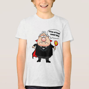 Um desenho vestido numa camisa de fantasia de vamp