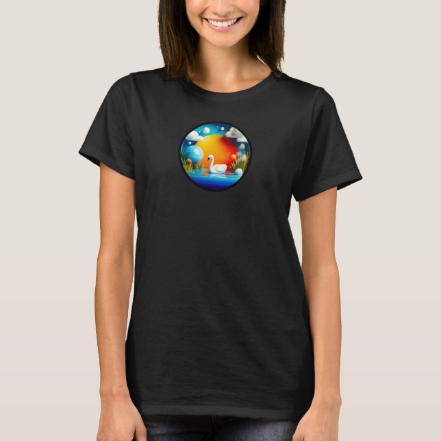 Um design de camiseta abstrato da natureza moderna (Frente)