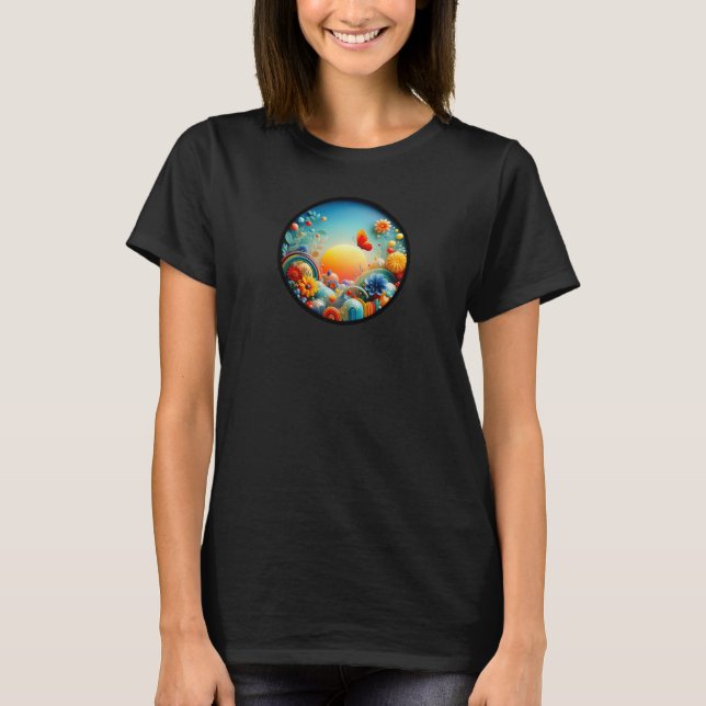 Um design de camiseta abstrato da natureza moderna (Frente)