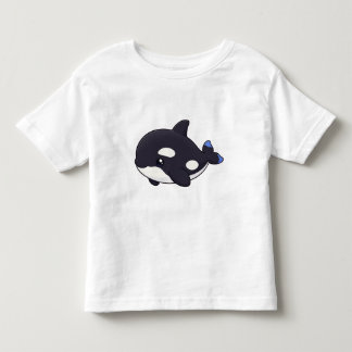 Um Design de Camiseta de Bolso de Baleia Orca Mini