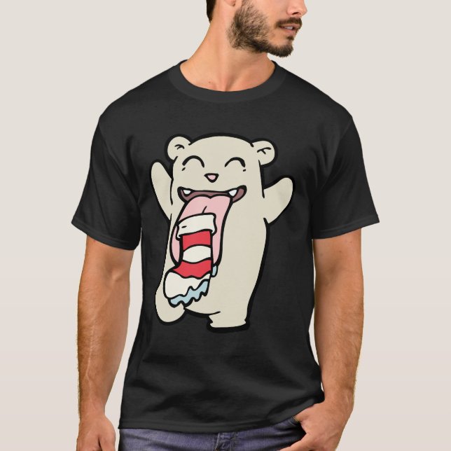 Um design de desenho engraçado para camiseta (Frente)