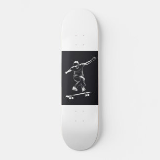 Um design gráfico minimalista de um skate