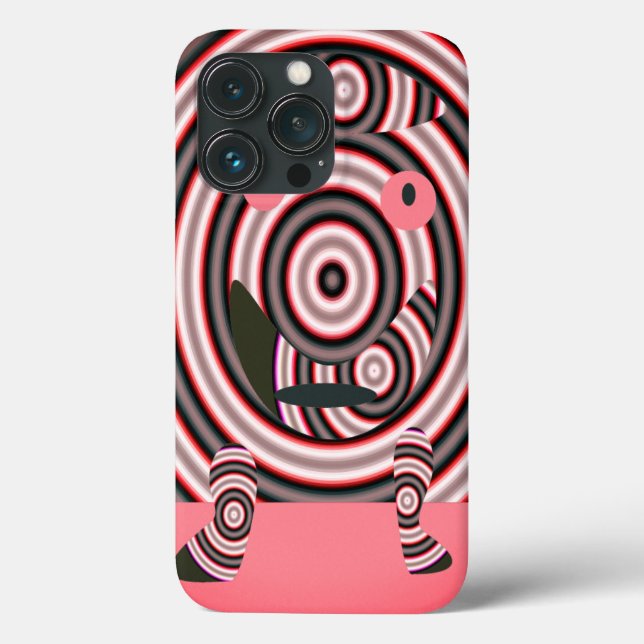 Um design rocl rosa feliz (Verso)