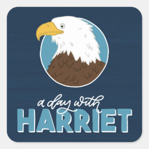 Um dia com a folha da etiqueta de Harriet