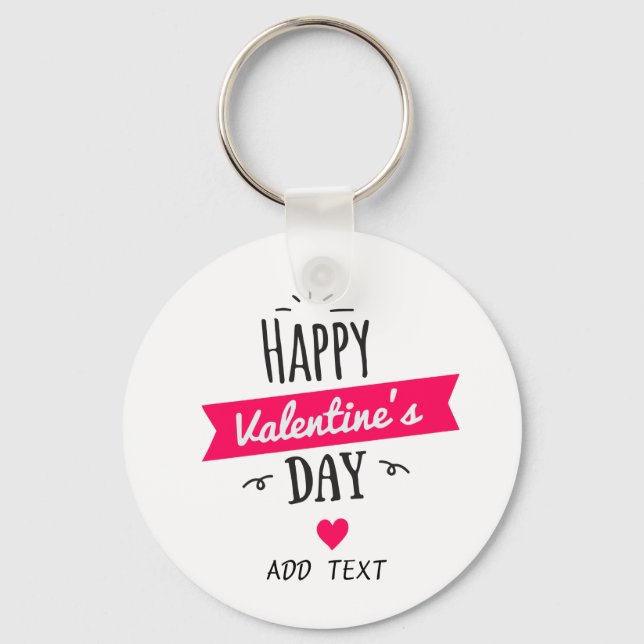 Um dia de amor e todos que amam chaveiro (Frente)