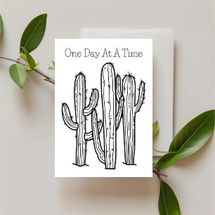 Um Dia de Cada Vez — Cartão de Apoio Desert Ink