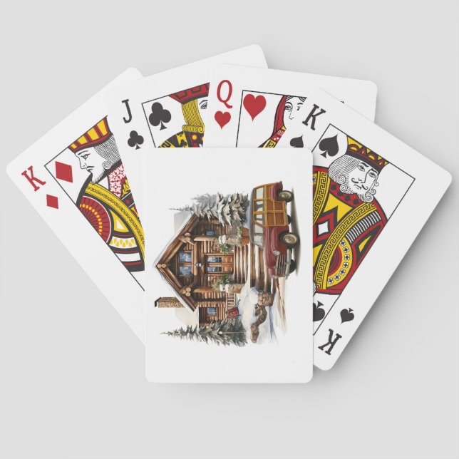 Um Dia de Inverno Cartas de baralho (Verso)