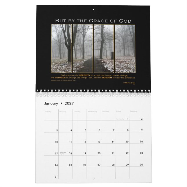 Um dia em um calendário do tempo (Jan 2027)