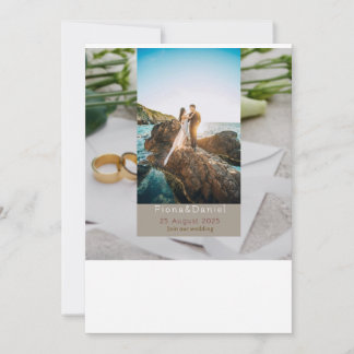 Um Dia para Lembrar - Convite de Casamento com Cor