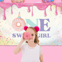 Um Doce Aniversário de Menina Donuts Unicórnio Pas