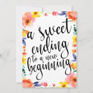 Um doce fim sinal floral boho acessível