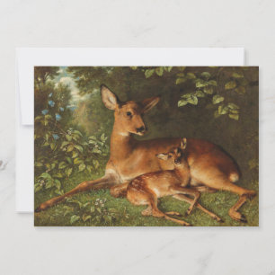 Um Doe com Fawn   Carl Schweninger Jr.