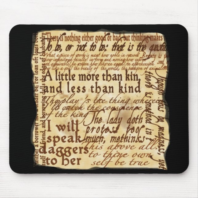 Um drama novo - Hamlet Mousepad (Frente)