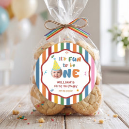 Um é Adesivo de Festa de Aniversário de Chapéu Div