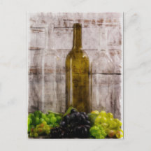 Um Eco de Vinho Cartão Postal de Arte Digital