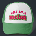 Um em um Boné Melon Baseball Hat<br><div class="desc">Um em um melão,  Melancia - Coching Best Friend Hats,  Baseball Hat,  Best Friend Gift para alguém especial</div>