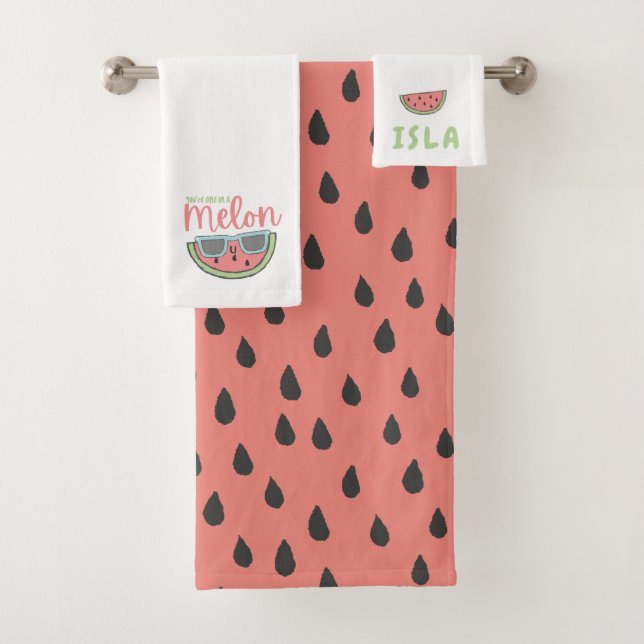 Um Em Um Conjunto De Toalhas De Melão (Insitu)