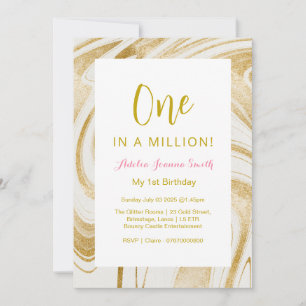 Um em um milhão, convite para primeiros aniversari