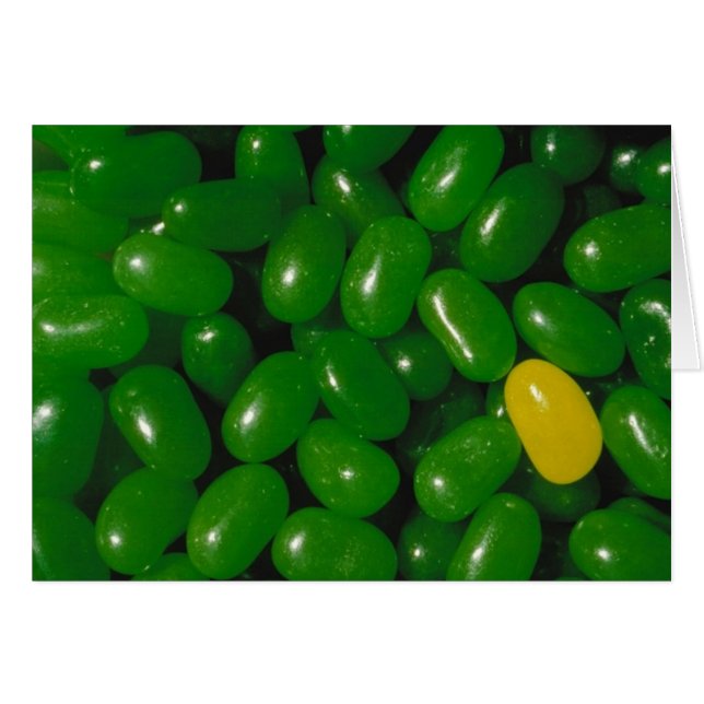 Um entre muitos cartões Jellybeans (Frente horizontal)