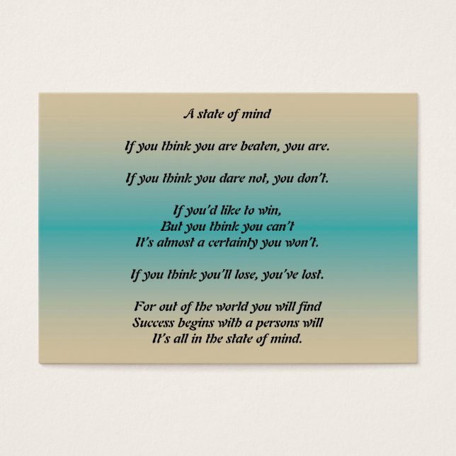 Um Estado de espírito (Frente)