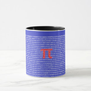 Um excelente da caneca do Pi (π) para o geek da
