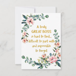 Um excelente de chefe, um Obrigado de presentes