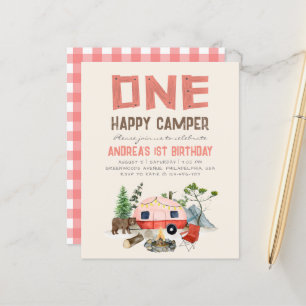 Um Feliz Acampador Meninas da Floresta 1º Aniversá