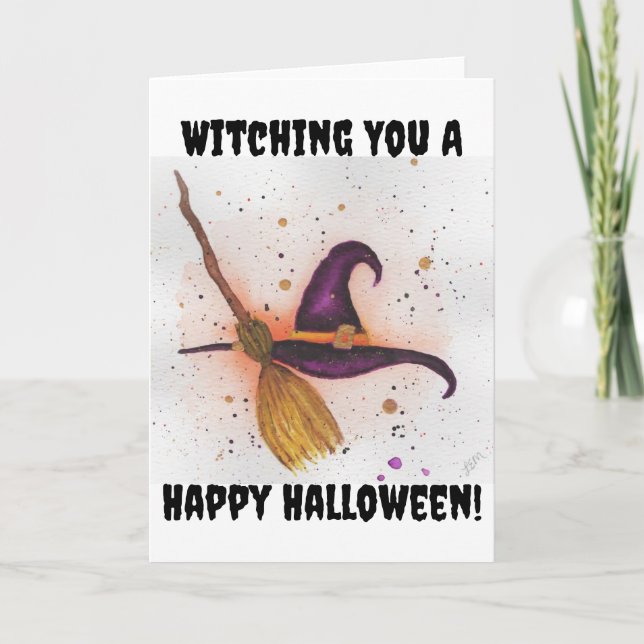 Um Feliz Cartão de Halloween (Frente)