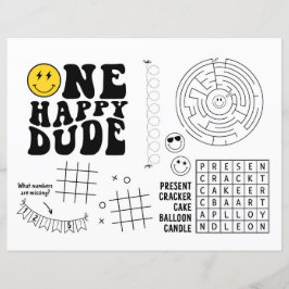 Um Feliz Dude, 1º Aniversário Atividade de Colocaç