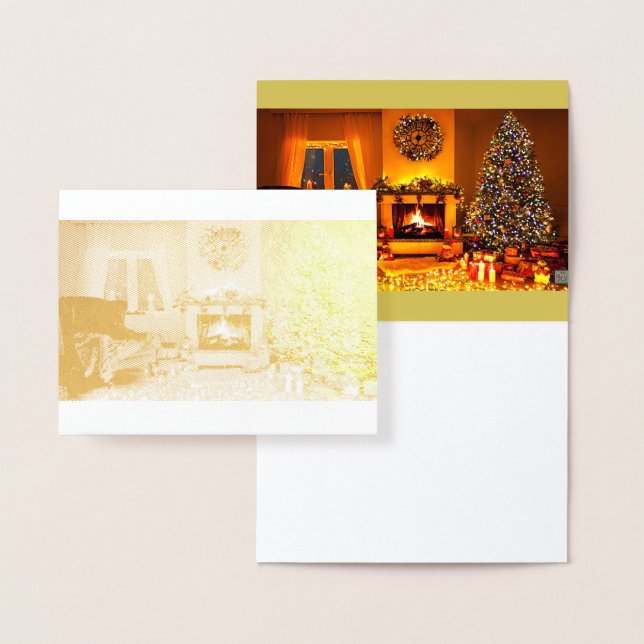 Um Feliz Natal para você e seu Cartão de Foil (Display)