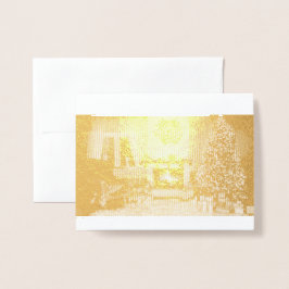 Um Feliz Natal para você e seu Cartão de Foil