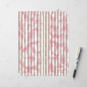 um fundo listrado rosa e branco