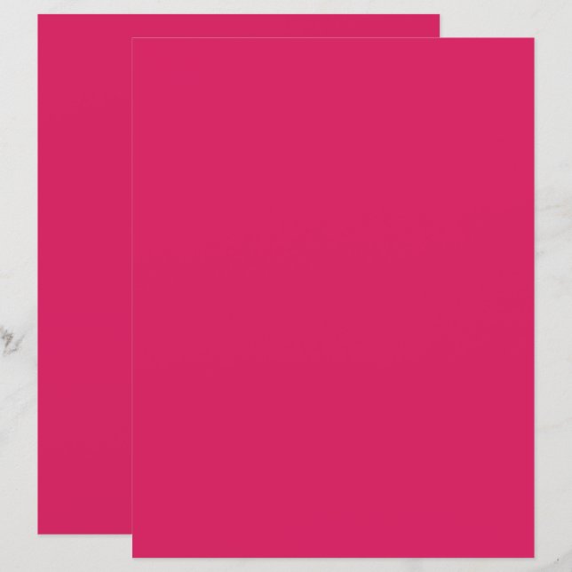 um fundo rosa com borda branca (Frente/Verso)