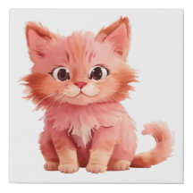 Um Gatinho rosa fofo