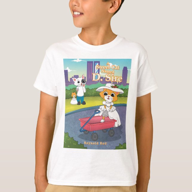 Um Gato De Rua Chamado D. T-Shirt de Sire Kid (Frente)