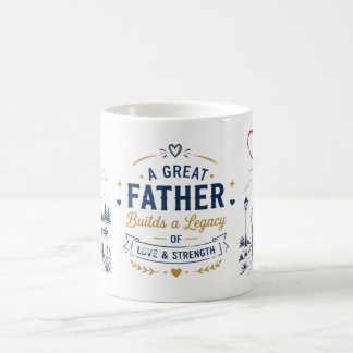 "Um Grande Pai" Caneca de Café de Cerâmica Inspira