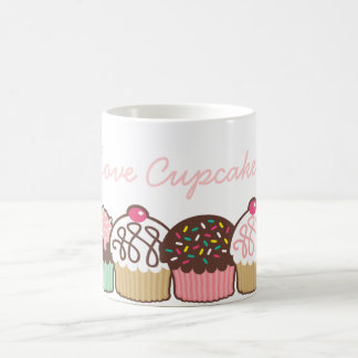 Um grupo da caneca dos cupcakes