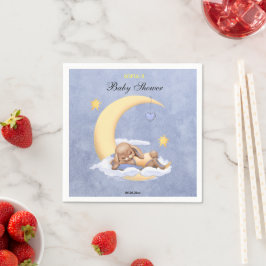 Um guardanapo de papel com um belo coelho.